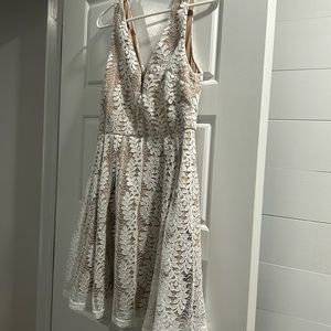 Lulus white midi dress